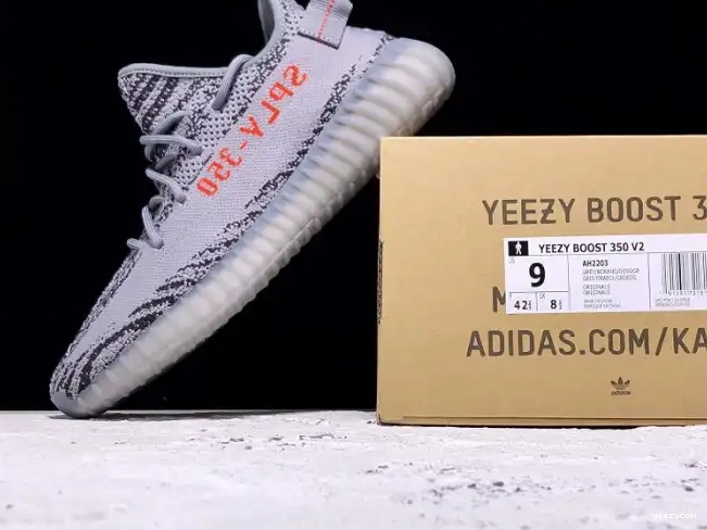 Boost Grey Orange Bold V2 2.0 Yeezy 350 AH2203 Beluga Adidas 0608